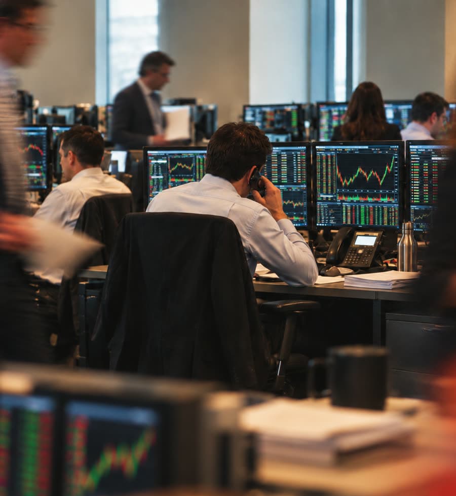 Operations team working a review queue