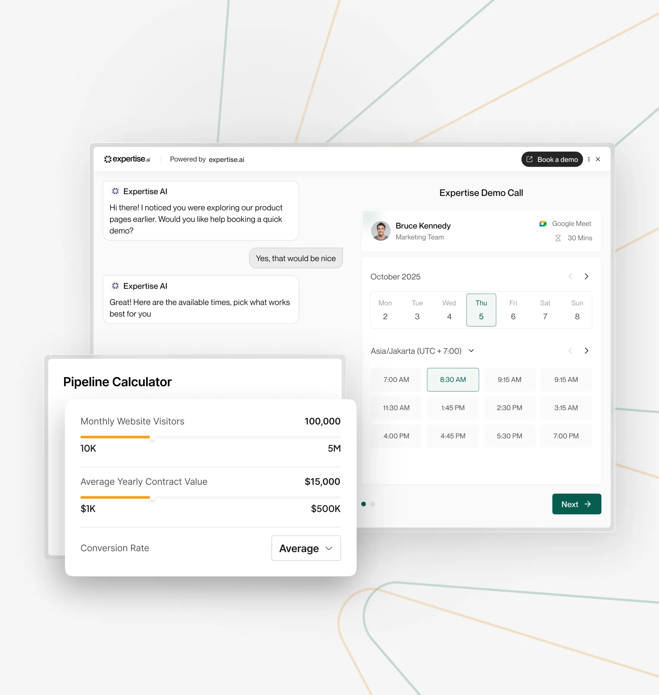パーソナライズドマイクロサイトヒーロー