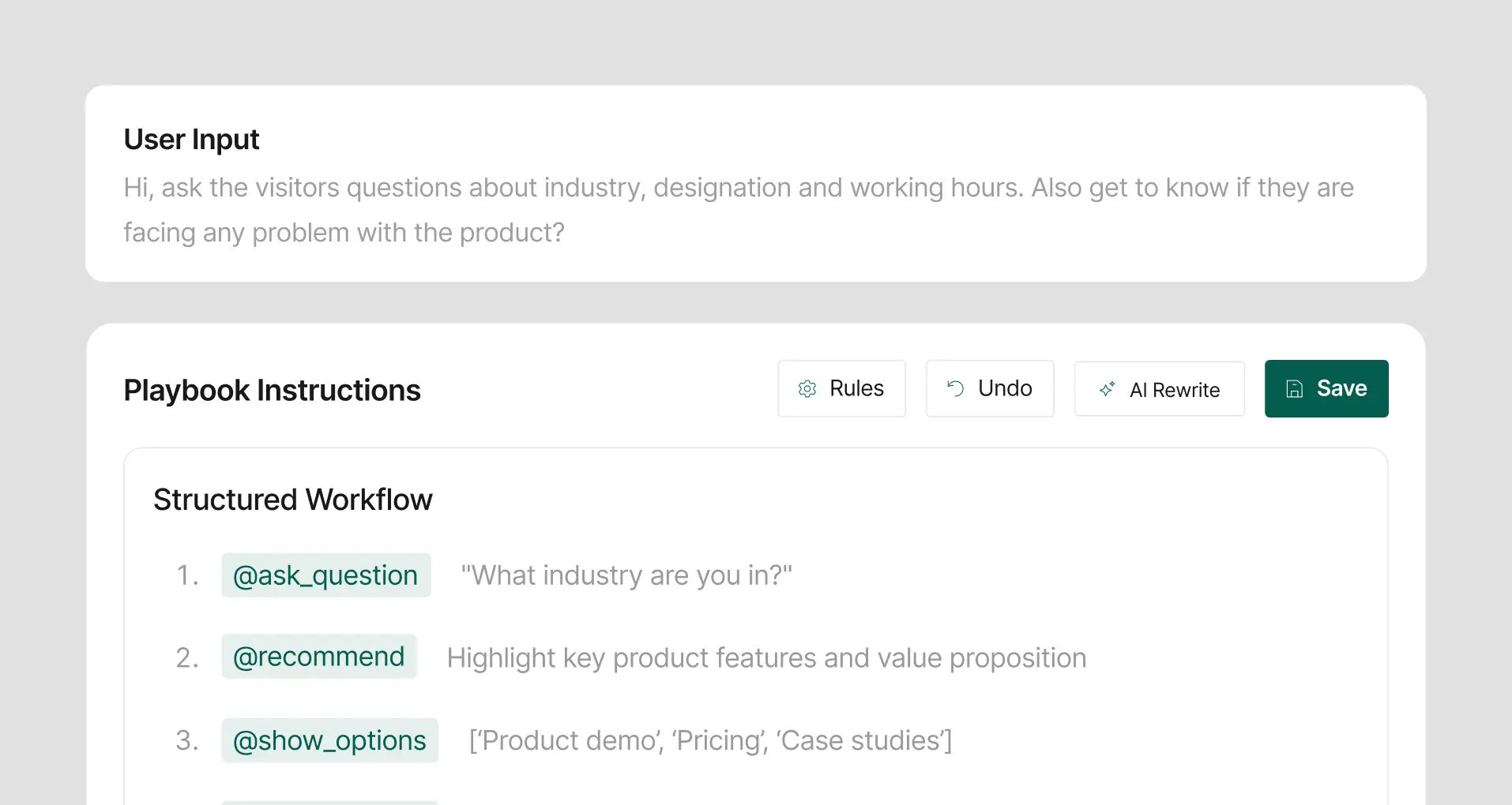 自然言語セットアップとスマート検証