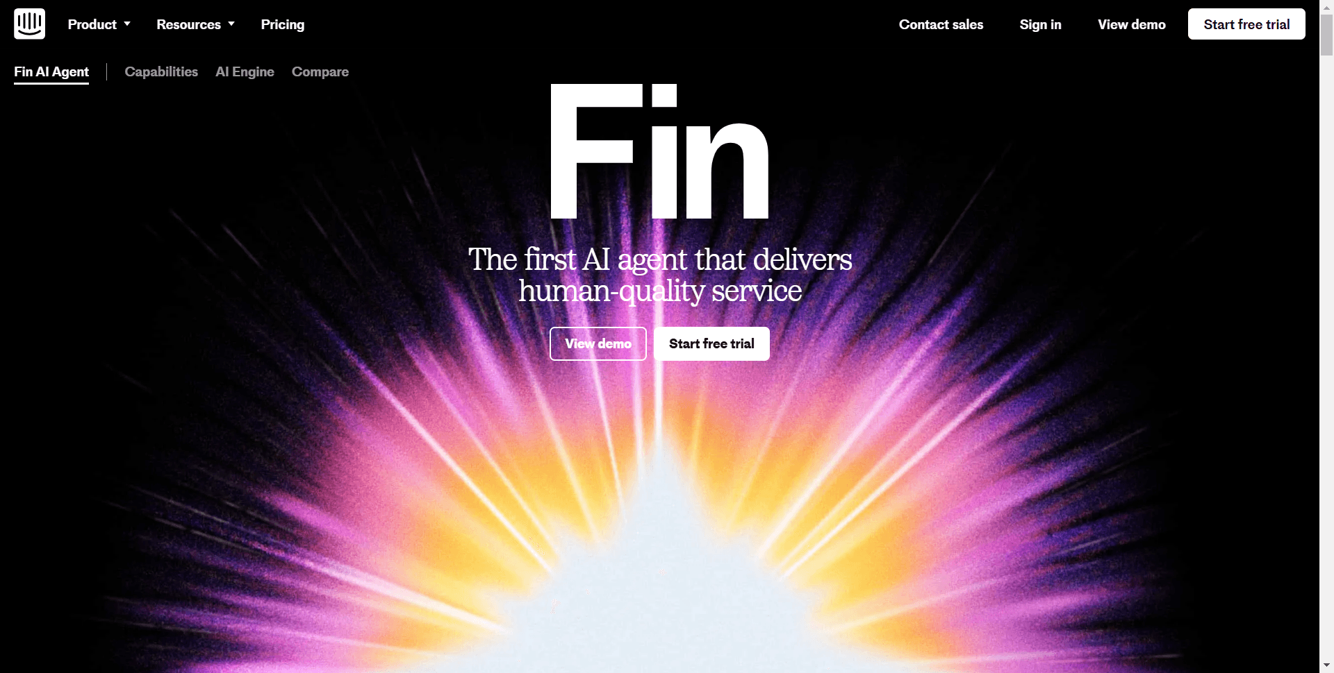 WordPress AI agent by Intercom