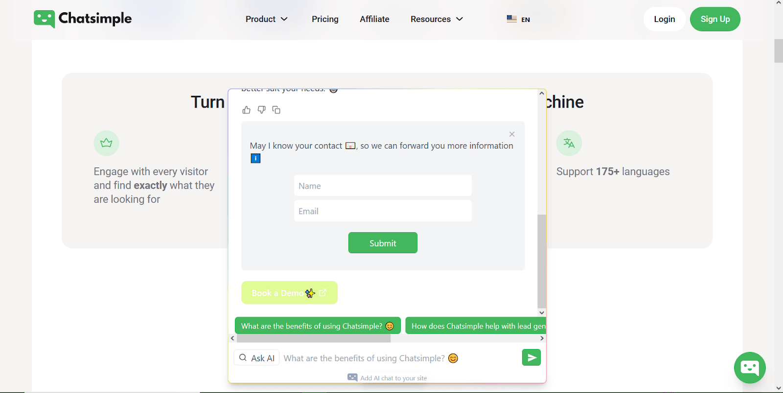 Expertise’s website sales orchestrator provides hyper-personalized responses to buyers.