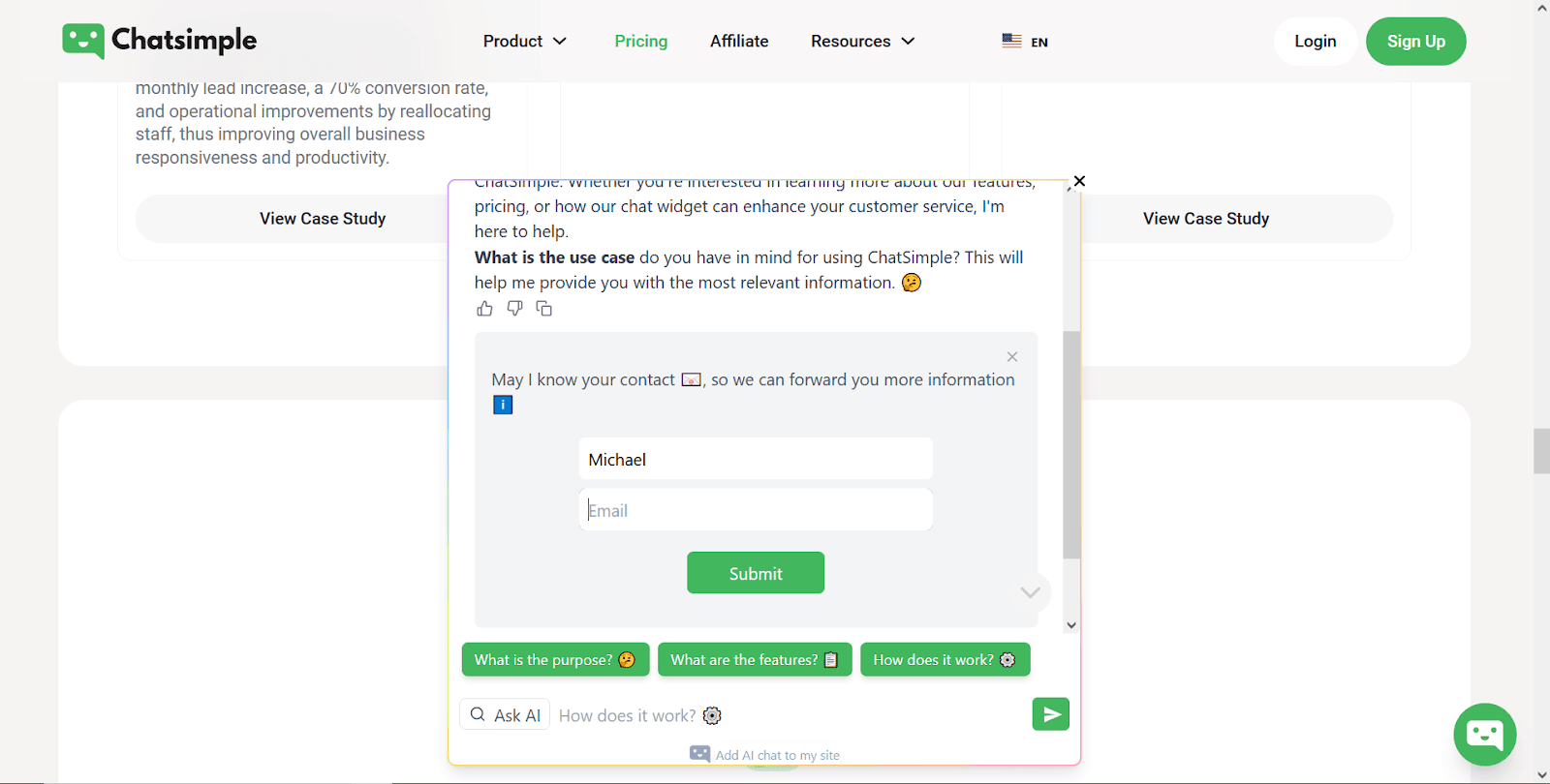 The AI sales agent is a pro at generating leads.