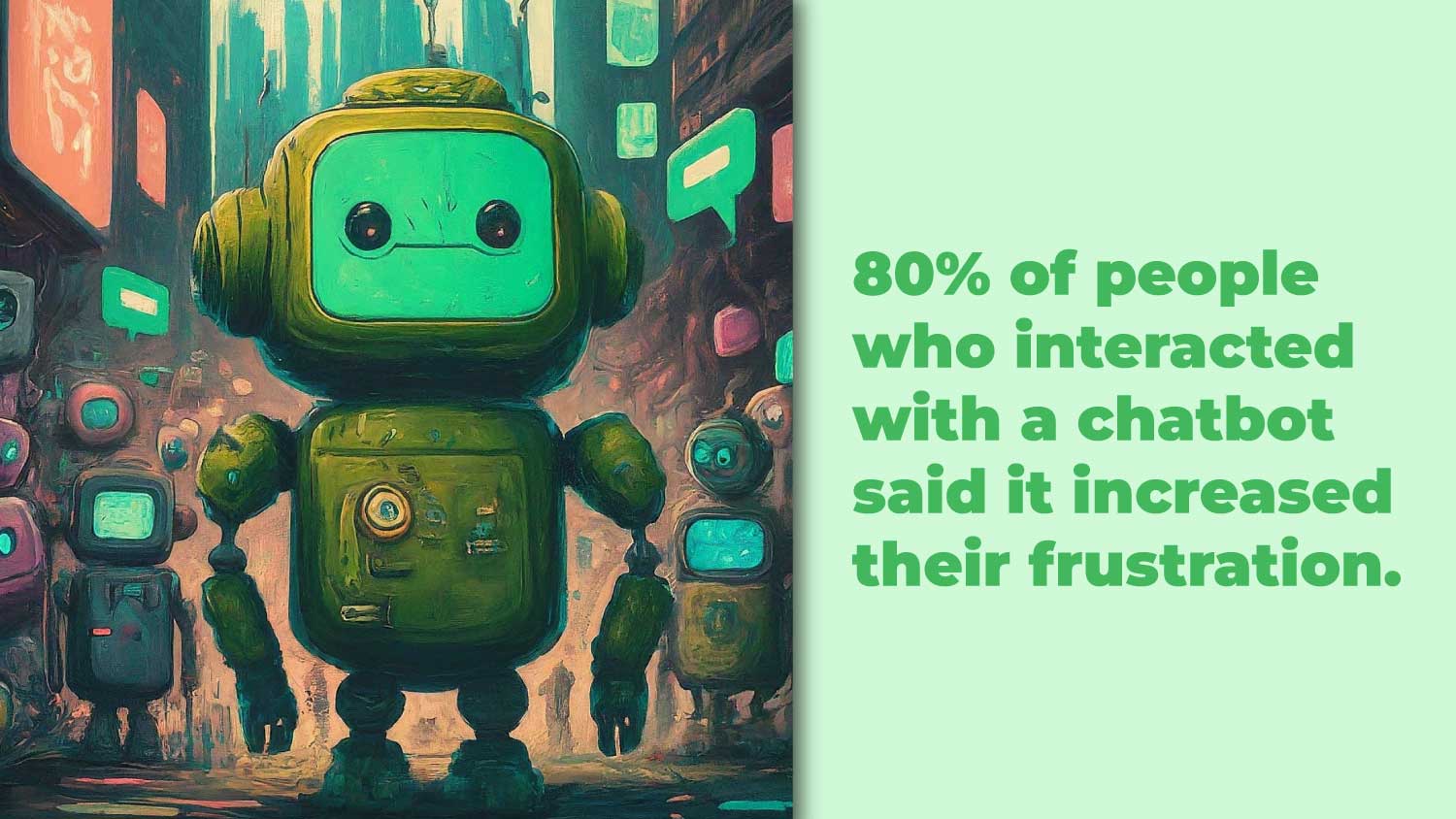 This image shows one of the disadvantages of chatbots: Chatbots fail to understand emotions and provide robotic answers that frustrate customers.