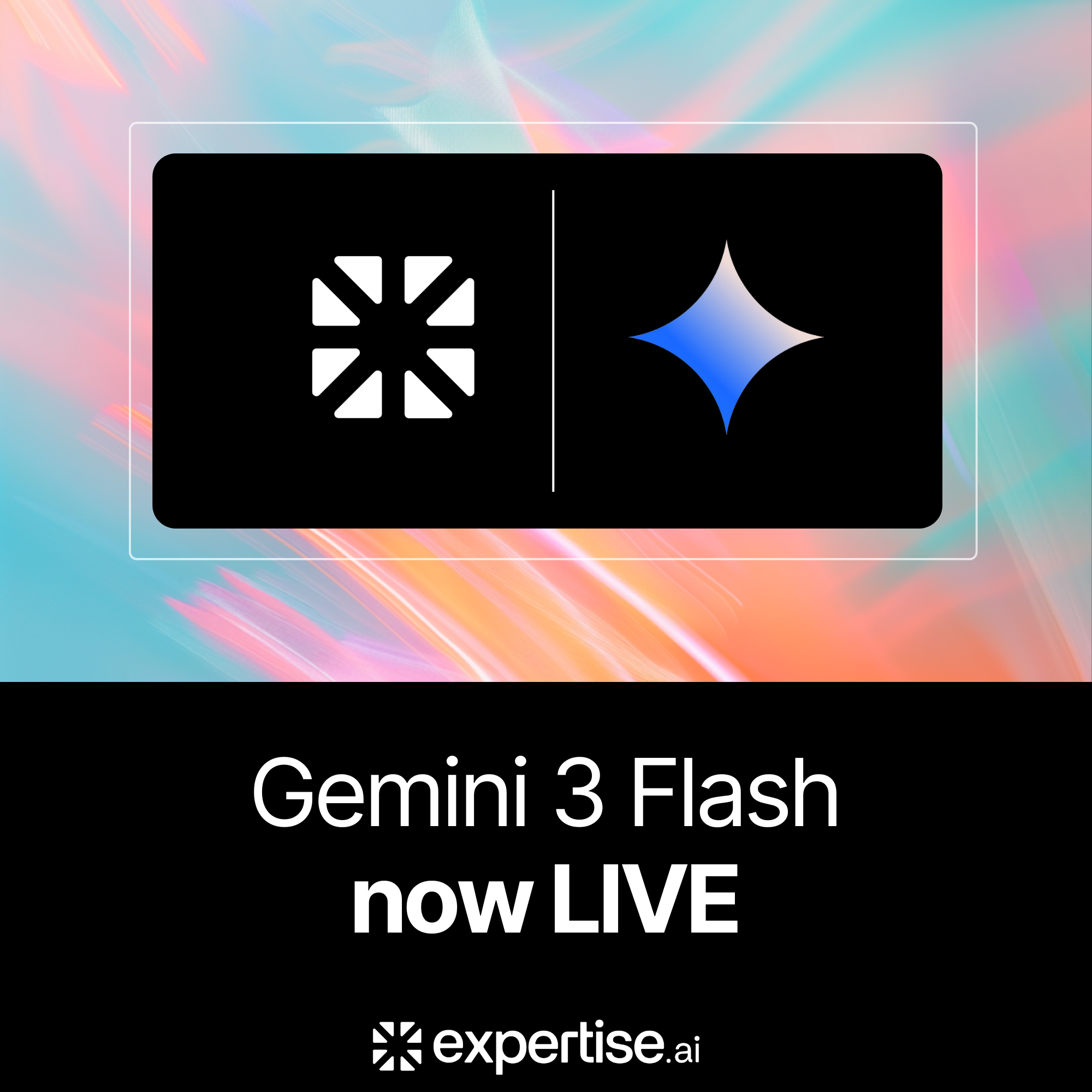 Gemini 3 Flash now live on Expertise AI feature image
